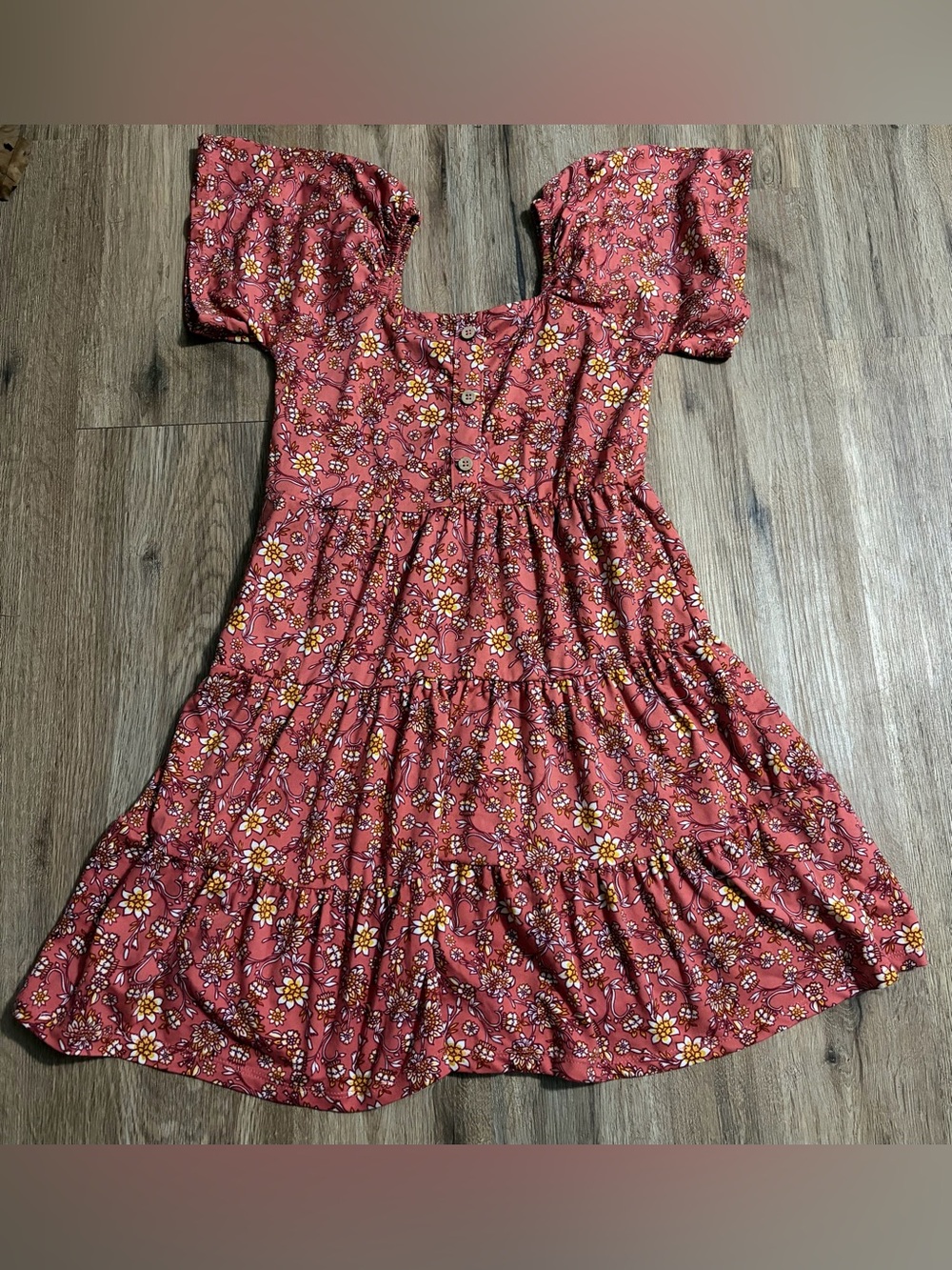 Btween - Floral Print Dress - Size 8